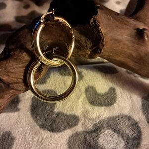 Spanish Double Plated Gold/925silver Hoop Earrings